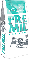 Сухой корм для кошек Premil Standard Beef (2кг) - 