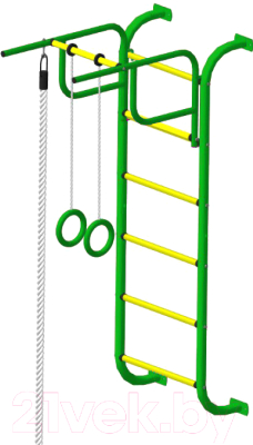 Детский спортивный комплекс Пионер 7 (зеленый/желтый)