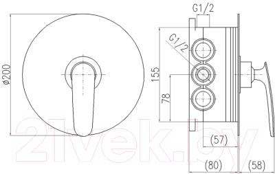 Смеситель Slezak RAV Tigris TG183BOX