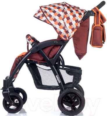 Детская прогулочная коляска Babyhit Travel Air (коричневый/оранжевый)