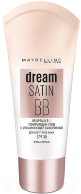 BB-крем Maybelline New York Dream Fresh Мгновенное сияние 8 в 1 (очень светлый, 30мл)