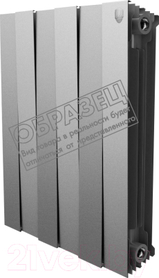 Радиатор биметаллический Royal Thermo PianoForte 500 Silver Satin (10 секций)
