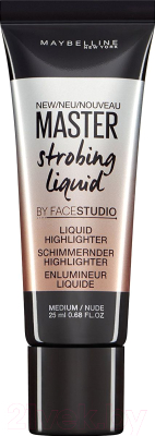 

Хайлайтер Maybelline New York, Бежевый;золотистый, Master Strobing тон 200
