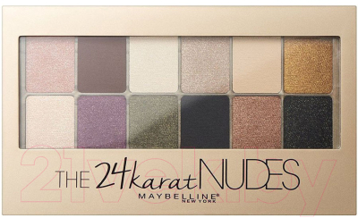 Палетка теней для век Maybelline New York The 24 Karat Nudes