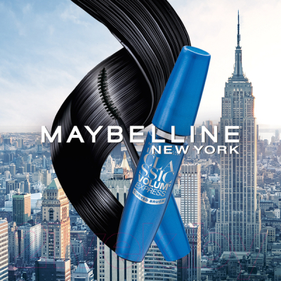 Тушь для ресниц Maybelline New York Volume Express подкручивающая (черный)