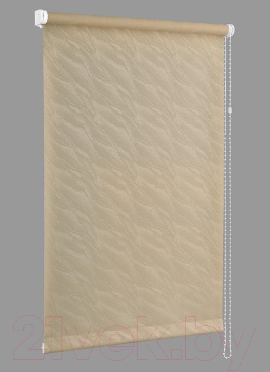 Рулонная штора Delfa Сантайм Жаккард Веда СРШ-01М 839 (34x170, кофе) — фото 3