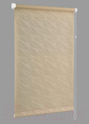 Рулонная штора Delfa Сантайм Жаккард Веда СРШ-01М 839 (34x170, кофе)