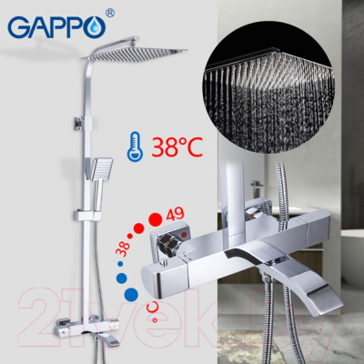 Изображение товара Душевая система со смесителем Gappo G2407-40
