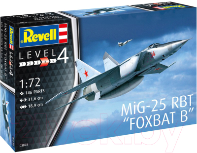 

Сборная модель Revell, Истребитель-перехватчик MiG-25 RBT Foxbat B 1:72 / 03878