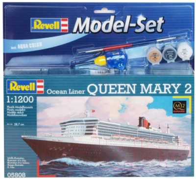 Сборная модель Revell Океанский лайнер Queen Mary 2 1:1200 / 65808