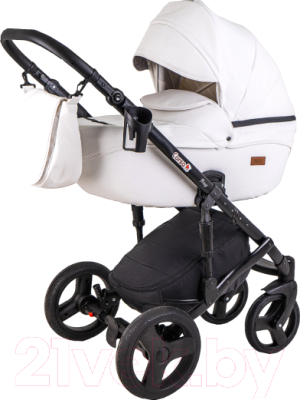 Детская универсальная коляска Ray Corsa Eco 2 в 1 (15/белая кожа)
