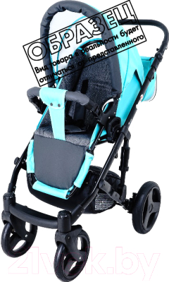 Детская универсальная коляска Ray Corsa Eco 2 в 1 (21/темно-серая кожа)