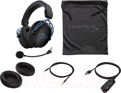 Наушники-гарнитура HyperX Cloud Alpha S / HX-HSCAS-BL/WW