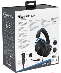 Наушники-гарнитура HyperX Cloud Alpha S / HX-HSCAS-BL/WW