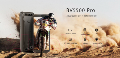 Смартфон Blackview BV5500 Pro (черный)