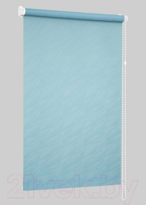 Рулонная штора Delfa Сантайм Жаккард Веда СРШ-01М 840 (34x170, голубой)