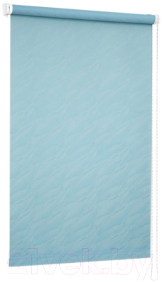 Рулонная штора Delfa Сантайм Жаккард Веда СРШ-01М 840 (52x170, голубой)