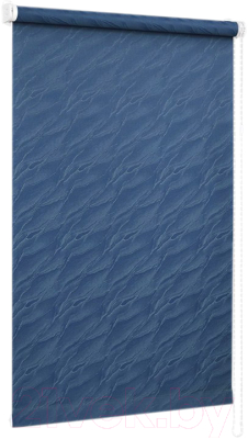 Рулонная штора Delfa Сантайм Жаккард Веда СРШ-01М 890 (34x170, синий)
