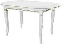 Обеденный стол Castor Шелтон / 160042 (бук/беленый бук с бронзовой патиной) - 