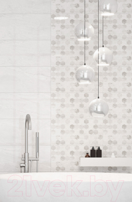 Декоративная плитка Golden Tile Marmo Milano Hexagon (300x600)