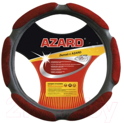 Оплетка на руль Azard M / OPLA0073 (красный)