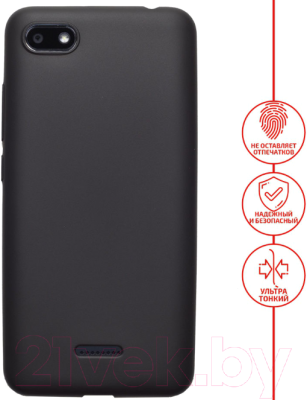 Чехол-накладка Volare Rosso Soft-touch силиконовый для Redmi 6A (черный)