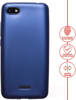 Чехол-накладка Volare Rosso Soft-Touch силиконовый для Redmi 6A (темно-синий)