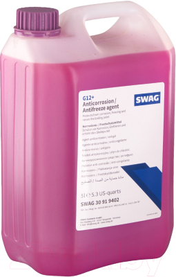 Антифриз Swag G12+ концентрат / 30919402 (5л, фиолетовый)