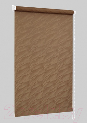 Рулонная штора Delfa Сантайм Жаккард Веда СРШ-01М 827 (34x170, какао)