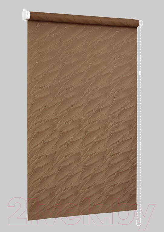 Рулонная штора Delfa Сантайм Жаккард Веда СРШ-01М 827 (43x170, какао) — фото 3
