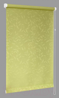 Рулонная штора Delfa Сантайм Жаккард Оливия СРШ-01М 8257 (34x170, салатовый)