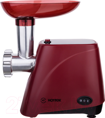 Мясорубка электрическая Hottek HT-976-004 (бордовый)