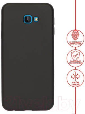 Чехол-накладка Volare Rosso Soft-Touch для Galaxy J4 Plus (черный)