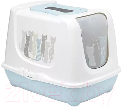 Туалет-домик Moderna Trendy Cat Maasai / 14C235363 (светло-серый)