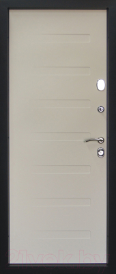 Входная дверь Staller Пиано Антрацит/белый (96x205, правая)