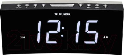 Радиочасы Telefunken TF-1569U (черный/белый)