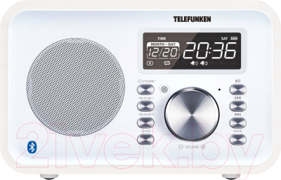 Радиочасы Telefunken TF-1581UB (белое дерево)