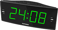 Радиочасы Telefunken TF-1587 (черный/зеленый) - 