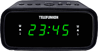 Радиочасы Telefunken TF-1588 (черный/зеленый) - 