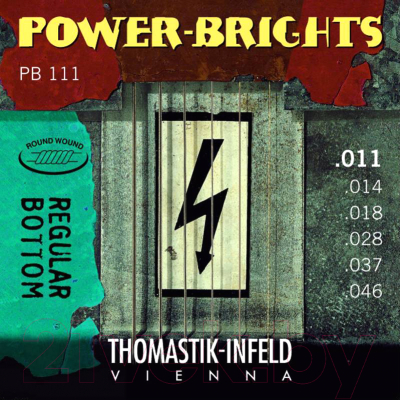 Струны для электрогитары Thomastik Power-brights PB111