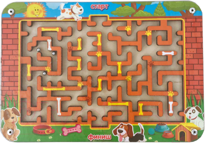 

Развивающая игрушка WoodLand Toys, Лабиринт с шариками малый 1 / 018105