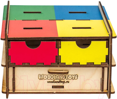 

Развивающая игрушка WoodLand Toys, Комодик плоский. Транспорт / 119206