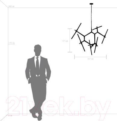 Люстра Lightstar Struttura 742146