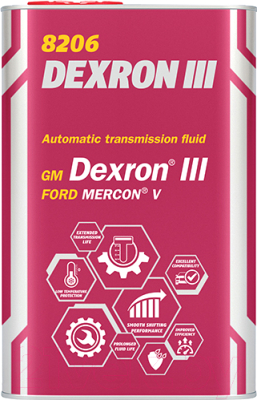 

Трансмиссионное масло Mannol, ATF Dexron III / MN8206-1ME
