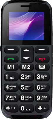 Мобильный телефон Vertex C313 (черный/синий)