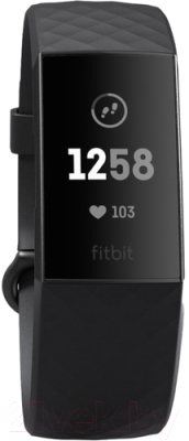 Фитнес-браслет Fitbit Charge 3 / FB409GMBK-EU (Graphite/Black)
