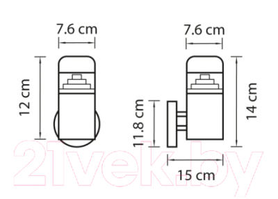 Бра уличное Lightstar Raggio 376615