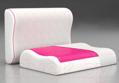 Ортопедическая подушка Askona EcoGel Contour Pink