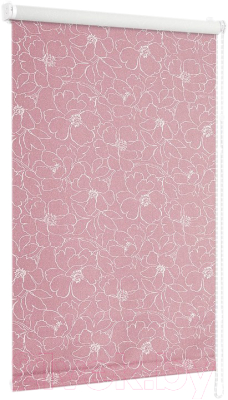 Рулонная штора Delfa Сантайм Металлик Камелия СРШ-01М 72206 (52x170, розовый)
