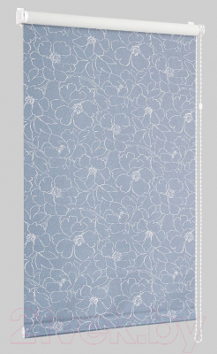 Рулонная штора Delfa Сантайм Металлик Камелия СРШ-01М 72204 (34x170, голубой)